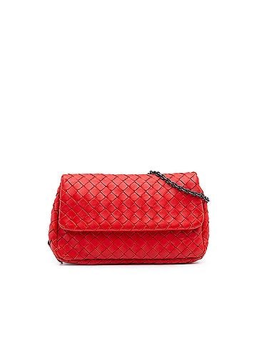 Bottega Veneta Mini Nappa Intrecciato Expandable Chain Crossbody (view 1)