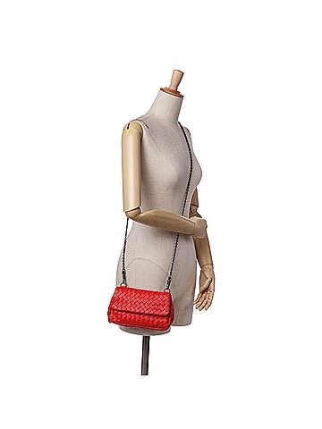 Bottega Veneta Mini Nappa Intrecciato Expandable Chain Crossbody (view 2)