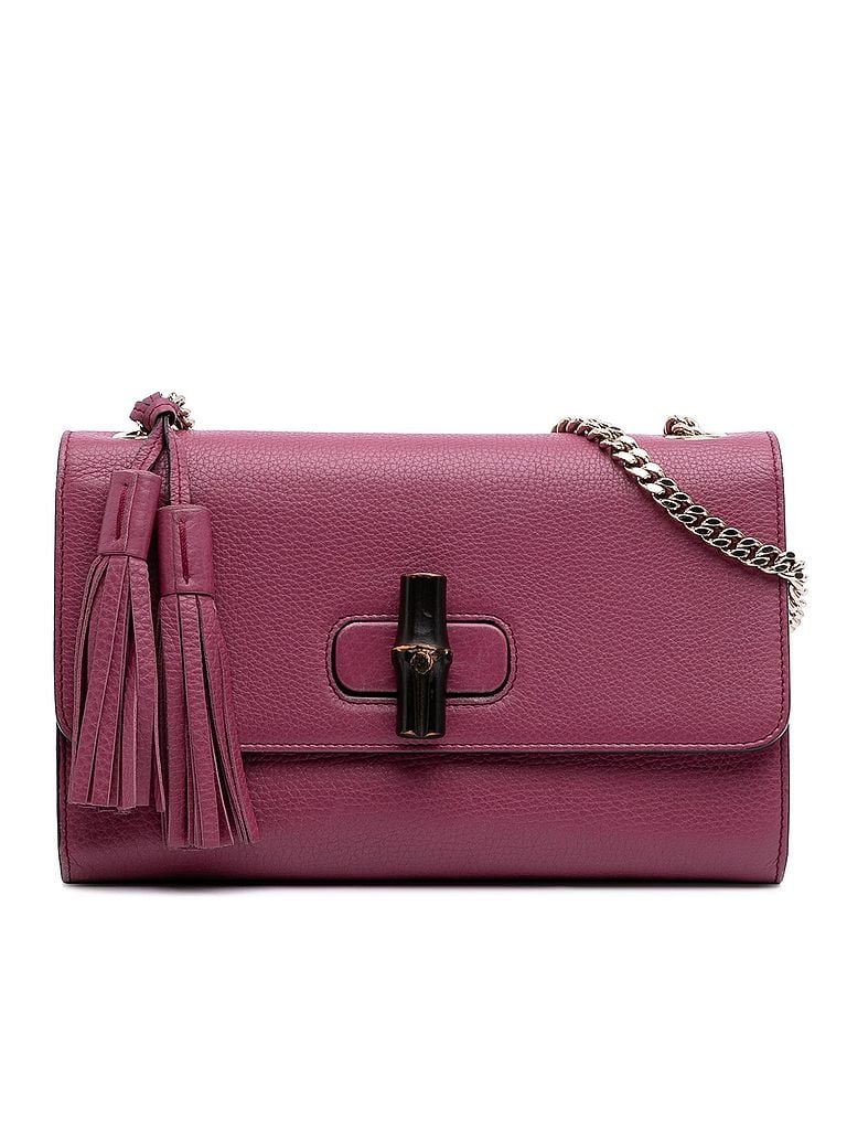 Gucci 100% Leather Pink Medium Leather Miss Bamboo Crossbody One size - photo 1