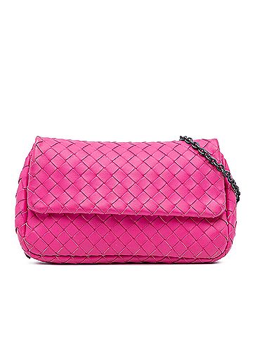 Bottega Veneta Small Calfskin Intrecciomirage Embossed Butterfly Chain Crossbody (view 1)