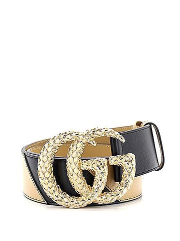 Gucci GG Marmont Belt Diagonal Quilted Leather Wide (view 1)
