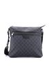 Gucci 100% Coatead Canvas Black Front Zip Flat Messenger Bag GG Coated Canvas Medium One size - photo 1