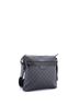 Gucci 100% Coatead Canvas Black Front Zip Flat Messenger Bag GG Coated Canvas Medium One size - photo 3