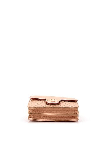 Chanel Archi Chic Square Wallet on Chain Quilted Grained Calfskin (view 2)