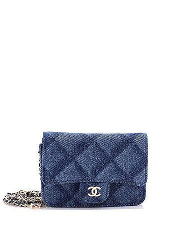 Chanel Classic Flap Belt Bag 3D Quilt Printed Denim Mini (view 1)