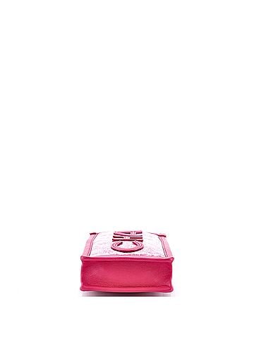 Chanel Logo Phone Clutch with Chain PVC Over Quilted Tweed (view 2)