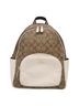 Coach 100% Canvas Solid Tan Signature Beige Canvas Backpack Bag One size - photo 1