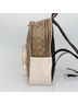 Coach 100% Canvas Solid Tan Signature Beige Canvas Backpack Bag One size - photo 2