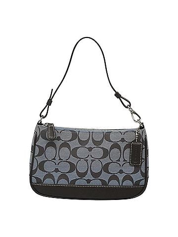 Coach Tabby Blue Canvas Clutch Bag (view 1)