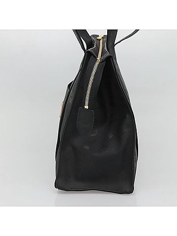 MCM Visetos Black Leather Shoulder Bag (view 2)