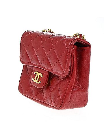 Chanel Flap Bag Red Leather Clutch Bag (view 2)