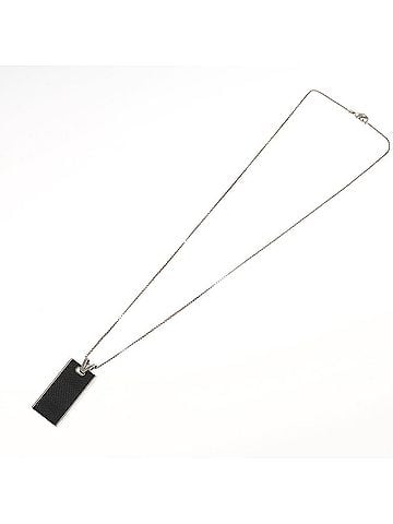 Louis Vuitton Soho Silver Canvas Necklace Jewelry (view 2)