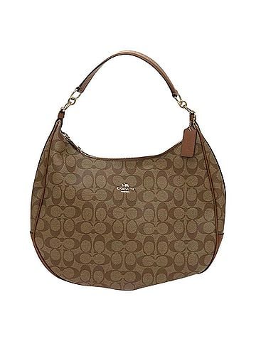 Coach Signature Brown Canvas Handbag (view 1)