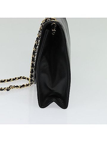 Chanel Mademoiselle Black Leather Shoulder Bag (view 2)