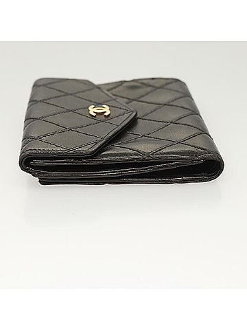 Chanel Porte Monnaie Black Leather Wallet (view 2)