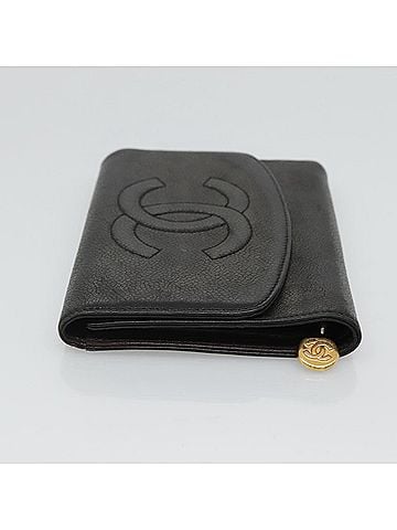 Chanel Cc Black Leather Wallet (view 2)