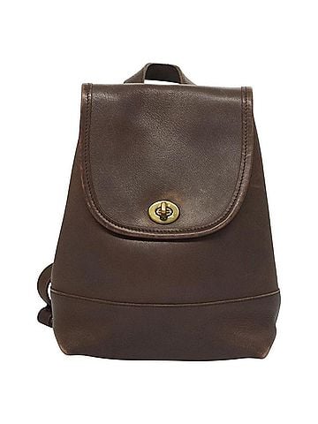 Coach Brown Leather Backpack Bag (view 1)