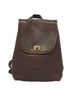 Coach 100% Leather Solid Brown Brown Leather Backpack Bag One size - photo 1