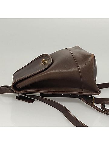 Coach Brown Leather Backpack Bag (view 2)