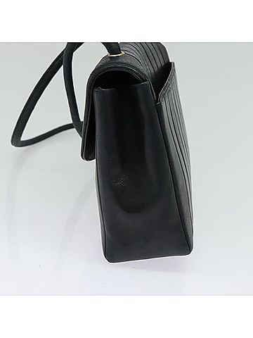 Chanel Mademoiselle Black Leather Shoulder Bag (view 2)