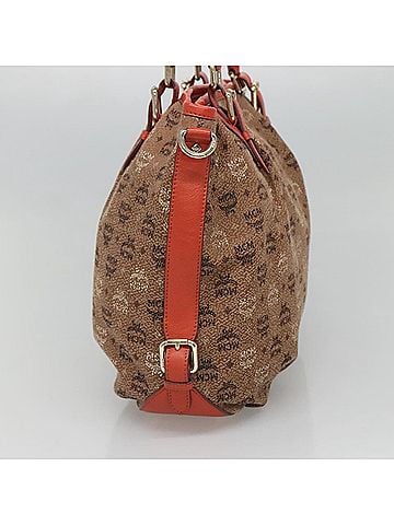 MCM Brown Canvas Tote Bag (view 2)
