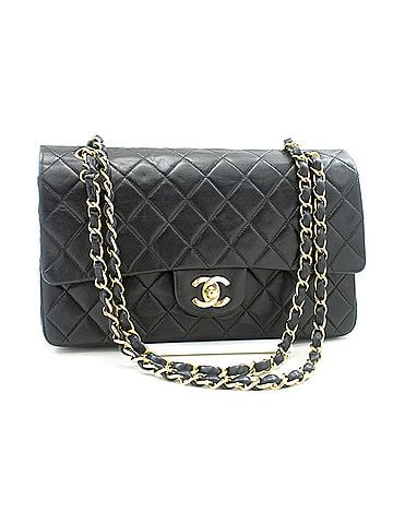Chanel Timeless Black Leather Shoulder Bag (view 1)