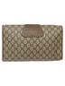 Gucci 100% Canvas Solid Tan Ophidia Beige Canvas Clutch Bag One size - photo 3