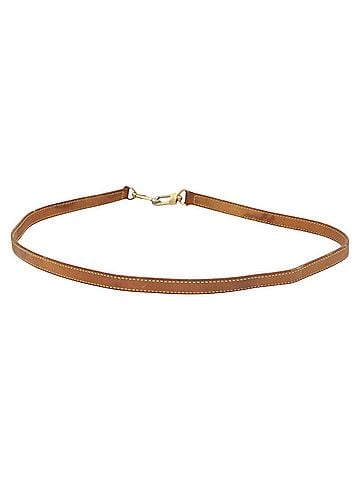 Louis Vuitton Shoulder Strap Beige Leather Bag Jewelry (view 2)
