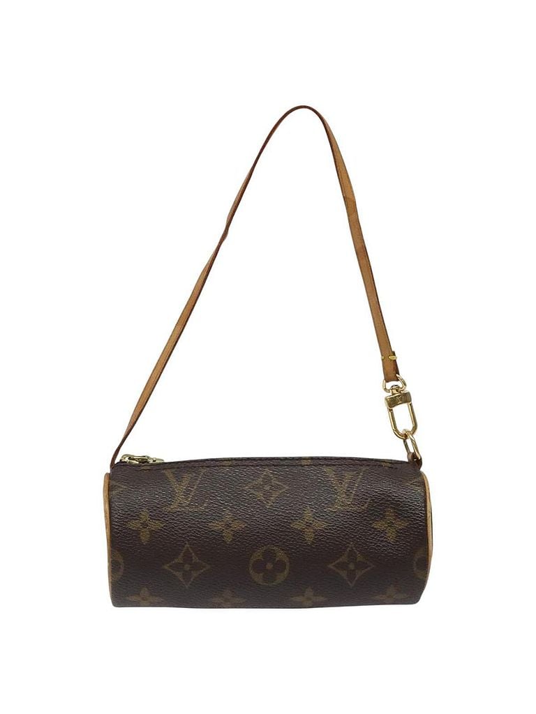 Louis Vuitton 100% Canvas Solid Brown Papillon Brown Canvas Clutch Bag One size - photo 1
