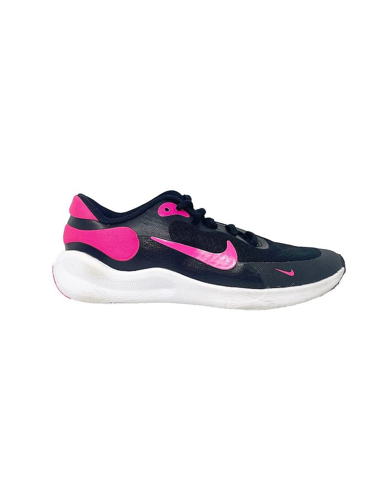 Nike 100% Mesh Solid Black Sneaker Kids Nike Revolution 7 FB7689-002 Black Running Size 4 Size 4 (baby) - photo 1