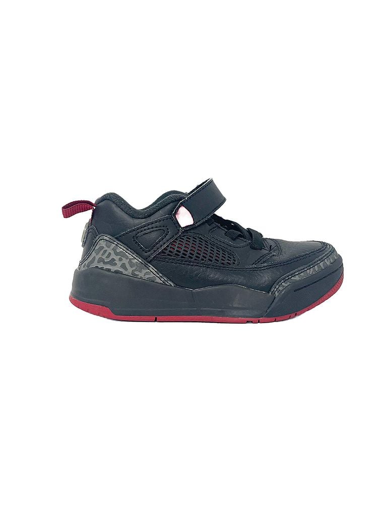 Nike 100% Leather Solid Black Sneaker Kids Jordan Spizike Low GS FQ3951-100 Black Basketball Size 11.5 Size 11 1/2 (kids) - photo 1