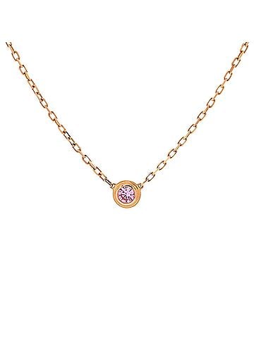 Cartier Cartier D'Amour Pendant Necklace 18K Rose Gold with Pink Sapphire Small (view 1)