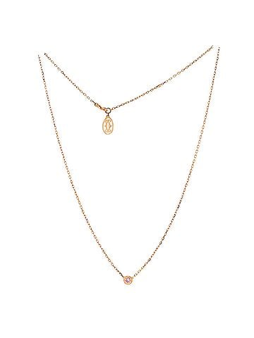 Cartier Cartier D'Amour Pendant Necklace 18K Rose Gold with Pink Sapphire Small (view 2)