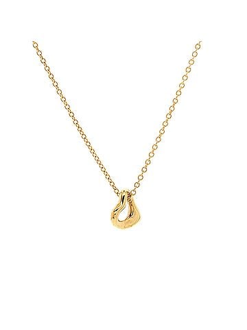 Tiffany & Co. Elsa Peretti Open Heart Pendant Necklace 18K Yellow Gold 7mm (view 1)