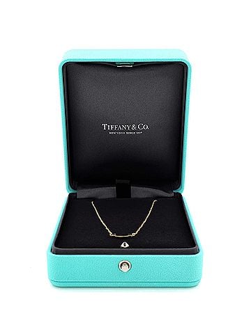Tiffany & Co. T Smile Pendant Necklace 18K Yellow Gold Mini (view 2)