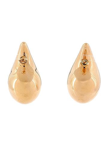 Bottega Veneta Drop Earrings Gold Plated Sterling Silver Large (view 2)