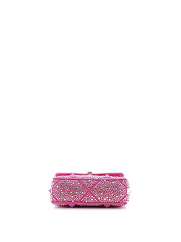 Valentino Garavani Roman Stud Flap Bag Embellished Suede Small (view 2)