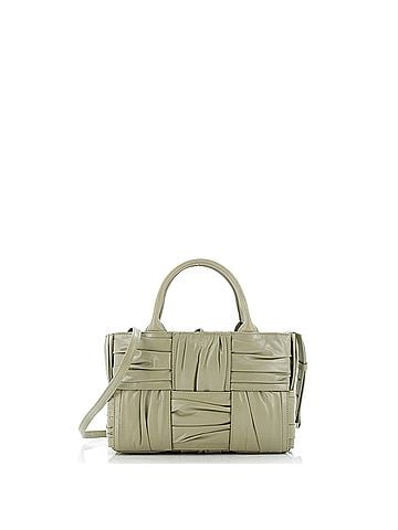 Bottega Veneta Arco Tote Maxi Intrecciato Plisse Leather Mini (view 2)