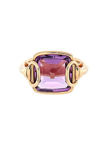 Hermès Nausicaa Ring 18K Rose Gold with Amethyst (view 1)