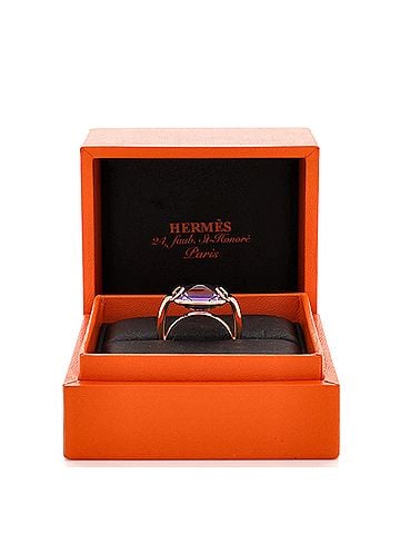 Hermès Nausicaa Ring 18K Rose Gold with Amethyst (view 2)