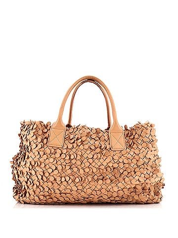 Bottega Veneta Poussin Paillettes Cabat Handbag Intrecciato Nappa Medium (view 1)
