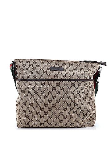 Gucci Front Pocket Web Messenger GG Canvas Medium (view 1)