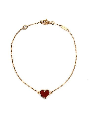 Van Cleef & Arpels Sweet Alhambra Heart Bracelet 18K Rose Gold with Carnelian (view 1)