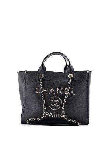 Chanel Deauville Tote Studded Caviar Small (view 1)
