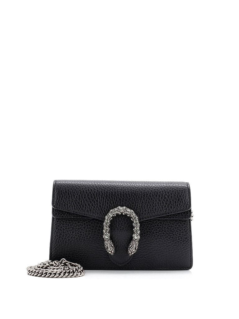 Gucci 100% Leather Black Dionysus Bag Leather Super Mini One size - photo 1