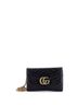 Gucci 100% Leather Black GG Marmont Chain Wallet Matelasse Leather Mini One size - photo 1