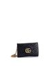 Gucci 100% Leather Black GG Marmont Chain Wallet Matelasse Leather Mini One size - photo 3