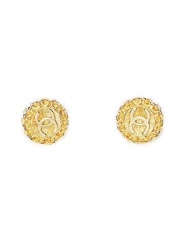 Chanel Small CC Round Clip On Earrings  (view 1)