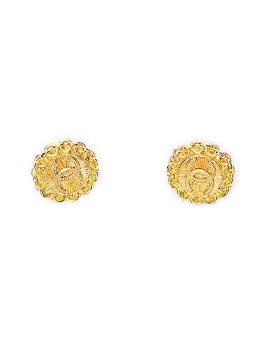 Chanel Small CC Round Clip On Earrings  (view 2)
