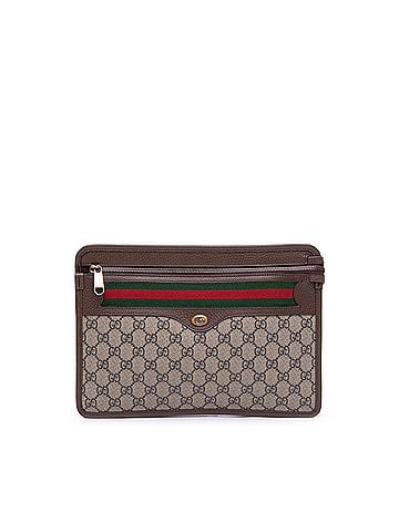 Gucci GG Supreme Web Ophidia Clutch (view 1)